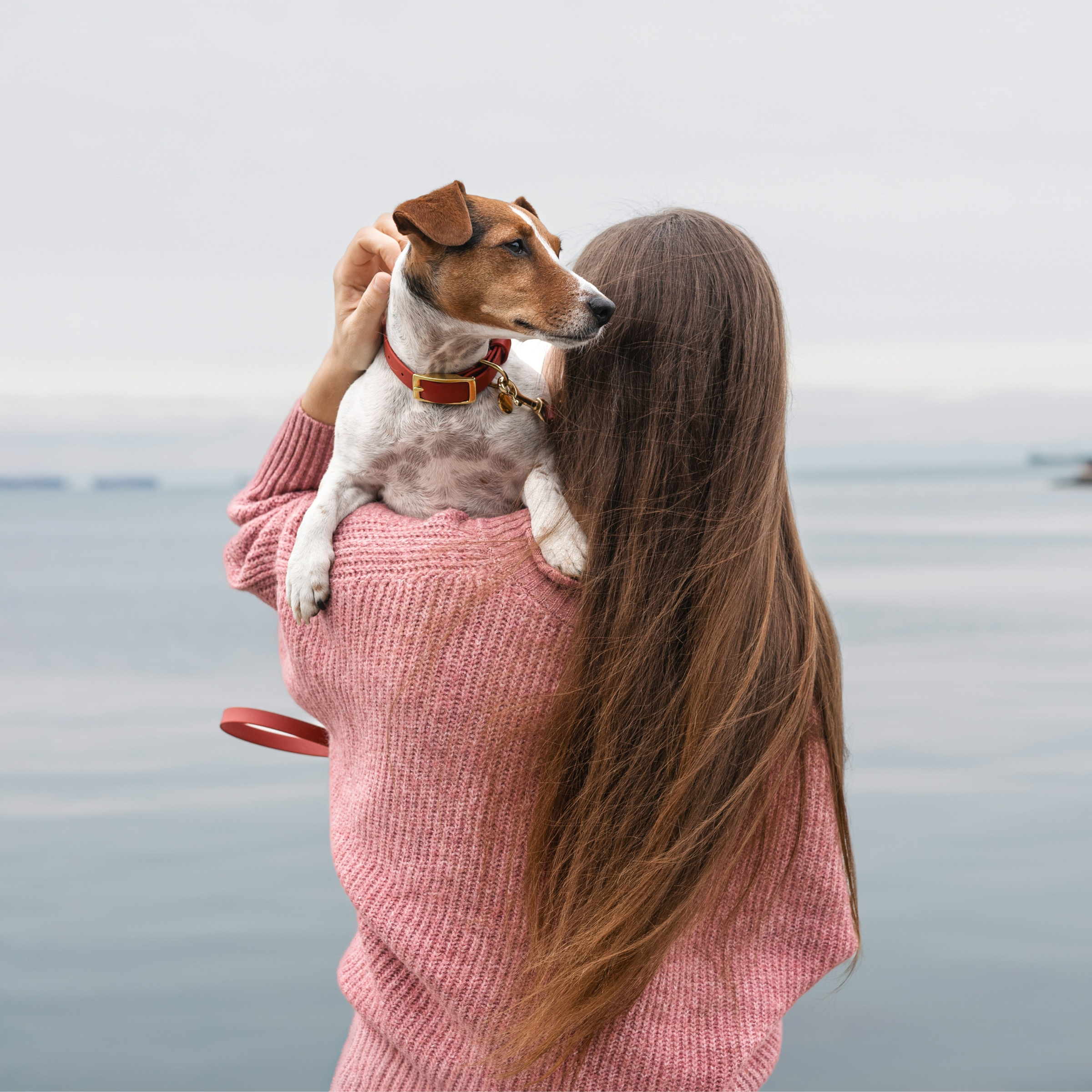 Minimal ovratnica Rdeča